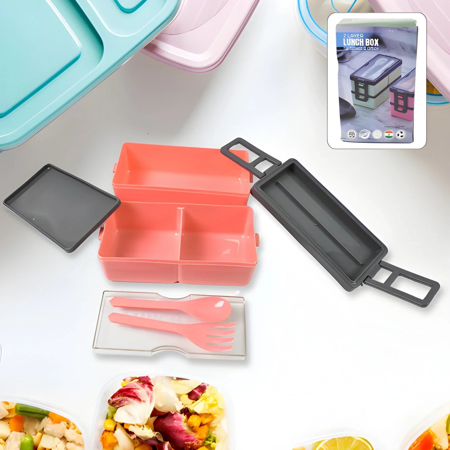 Best plastic 3 layer leak proof lunch box - home & garden | 2025 | fast shipping