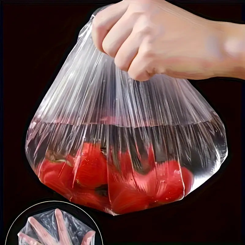 Plastic Bags Reusable Elastic Food Storage (Pack of 2) Home & Kitchen