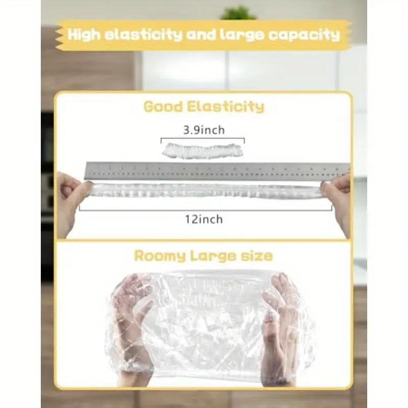 Plastic Bags Reusable Elastic Food Storage (Pack of 2) Home & Kitchen