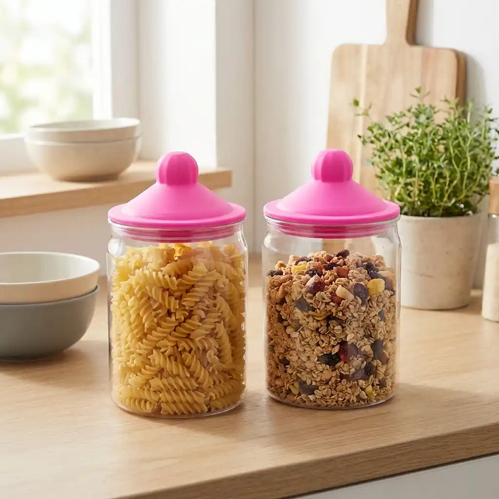 Best plastic container jar set (2 pcs) - food storage containers | 2026 | fast shipping
