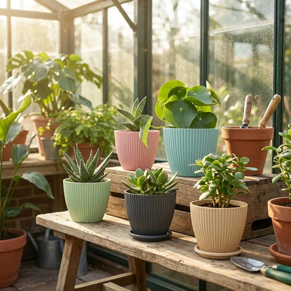 Best plastic flower pot with bottom tray - home & garden | 2026 | fast shipping