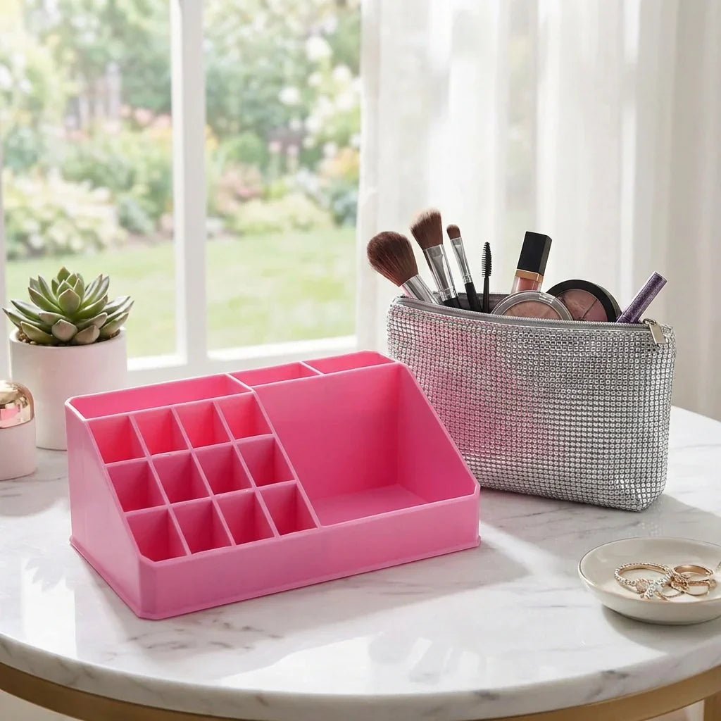 Best plastic makeup organizer box - household storage containers | 2026 | fast shipping