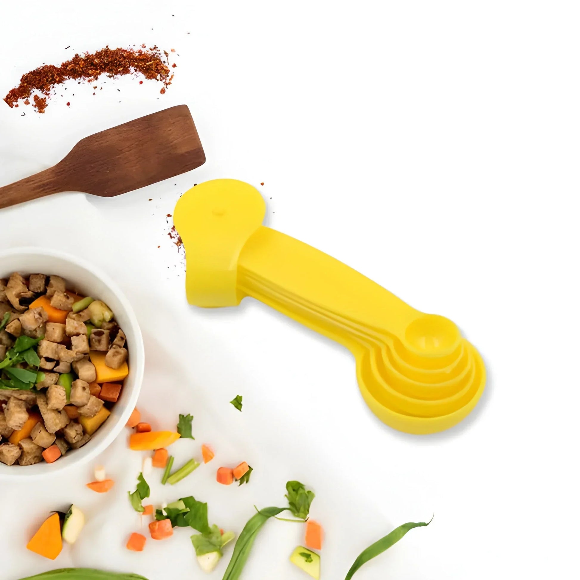 Plastic Measuring Spoons - Set Of 5 - Home & Kitchen