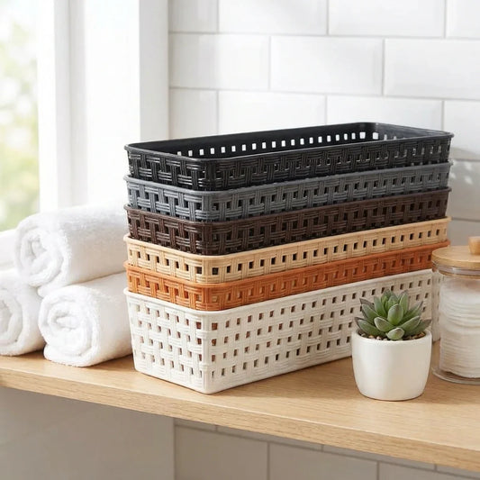 Best plastic multipurpose desk organizer (6 pcs set) - household drawer inserts | 2026 | fast shipping