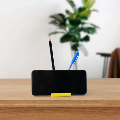 Plastic Phone Stand & Pen Holder – 1 Pc - Mobile Accessories