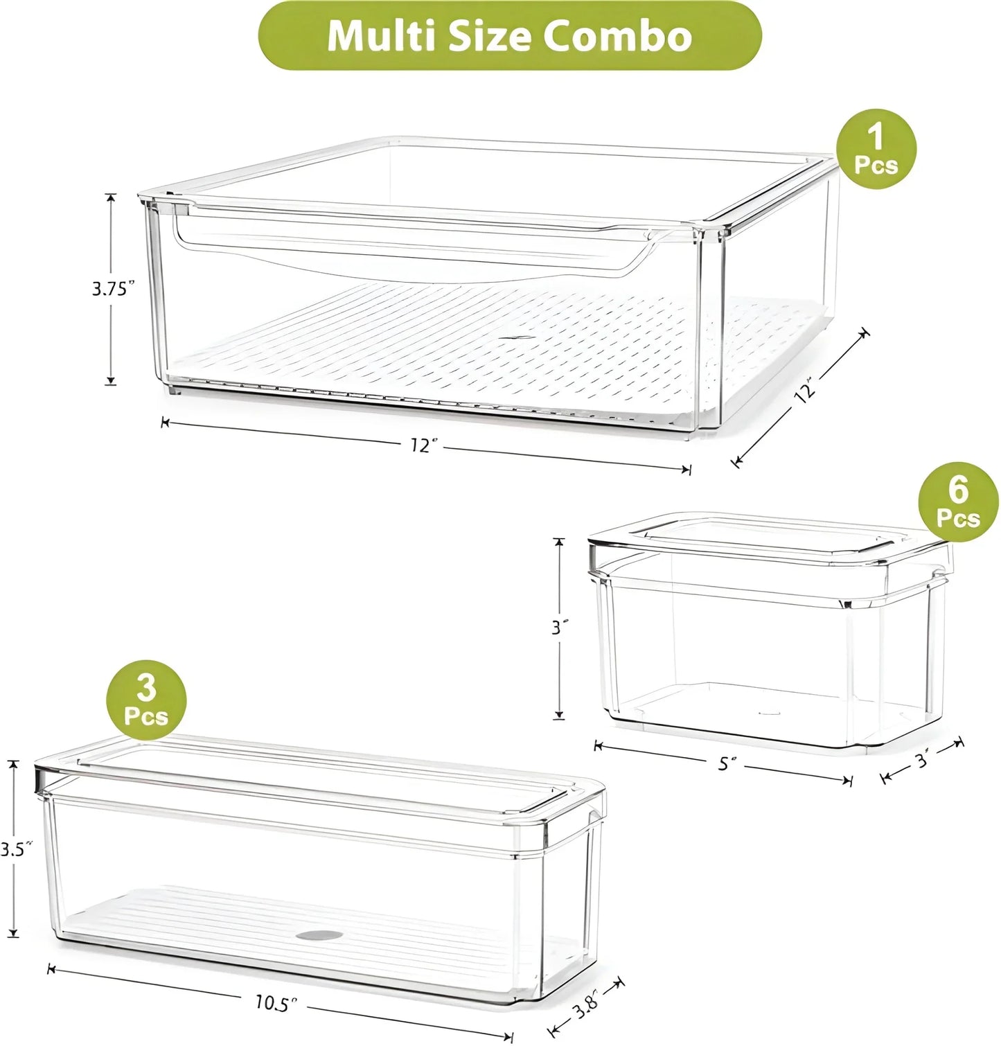 Best plastic refrigerator organizer bins set of 2 - home & garden | 2025 | fast shipping
