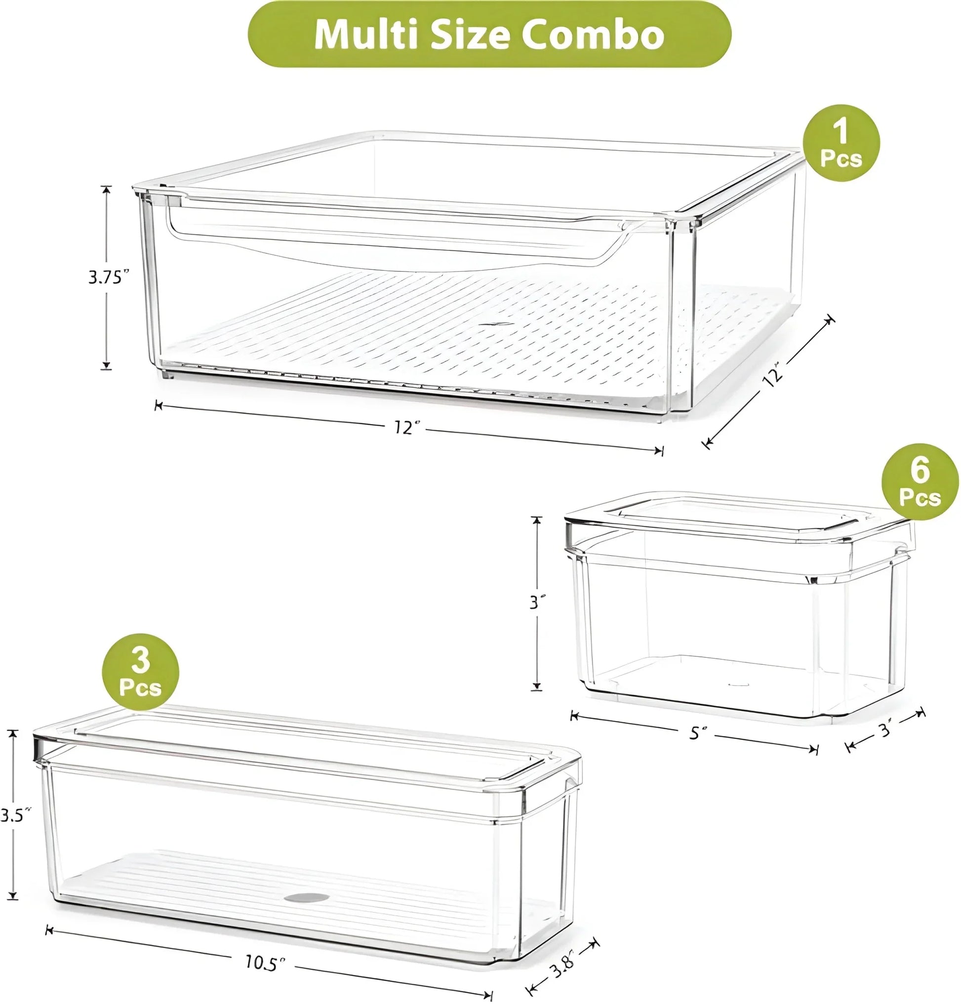 Best plastic refrigerator organizer bins set of 2 - home & garden | 2025 | fast shipping