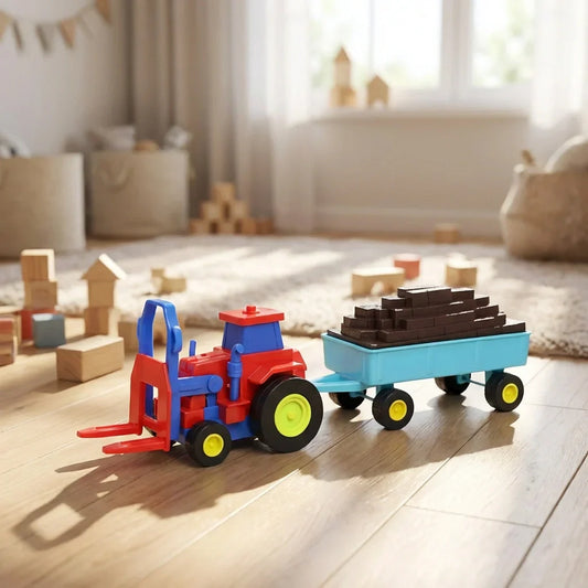 Best plastic tractor toy friction powered with trolley - toys & games | 2026 | fast shipping