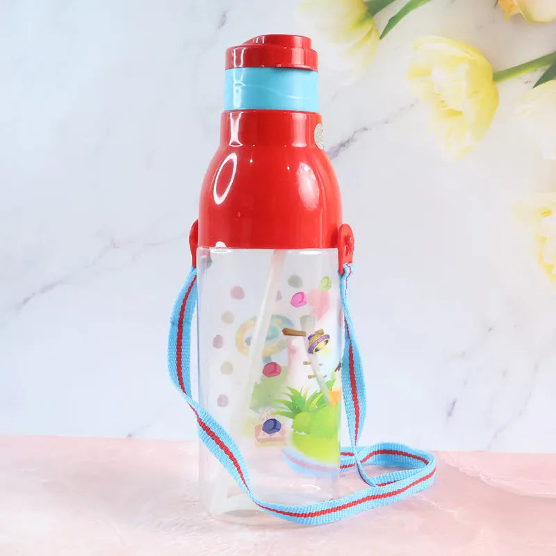 Plastic Tranparent Sports Insulated Water Bottle With Dori (800 ml) - Home Improvement