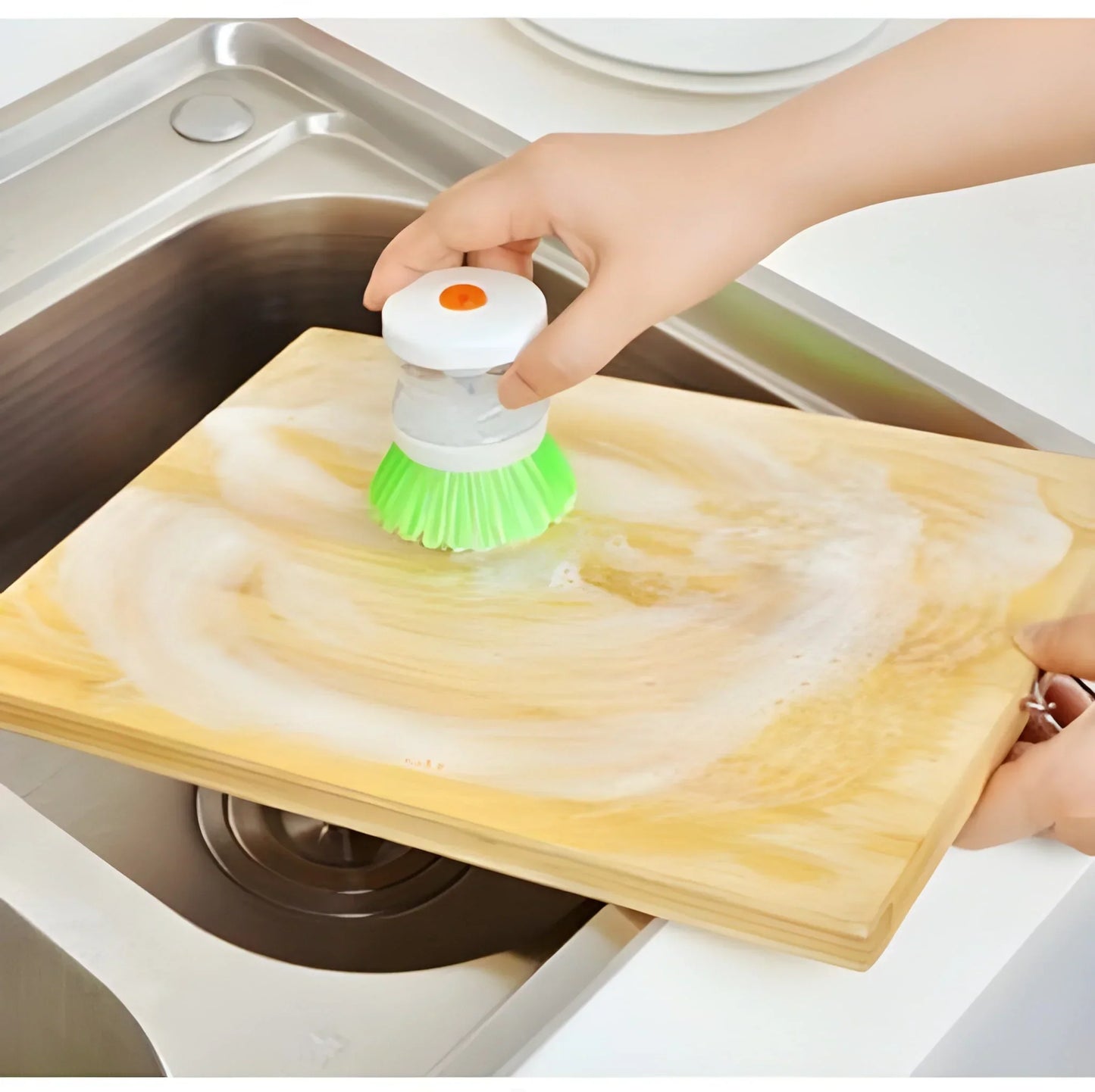 Plastic Wash Basin Brush Cleaner With Liquid - Industrial & Scientific