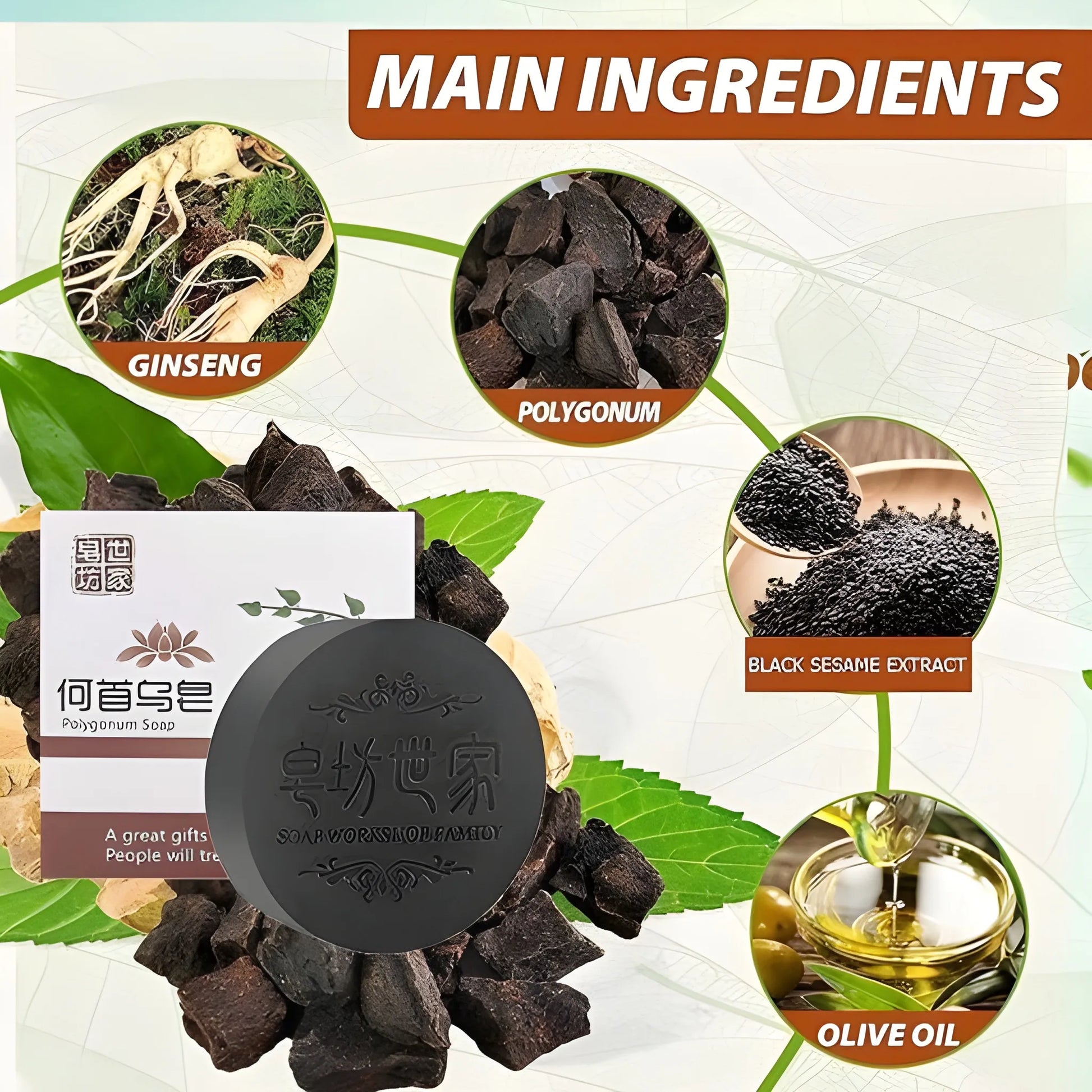 Polygonum Darkening Soap