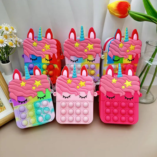 Pop It Unicorn Bag for Girls kids bags