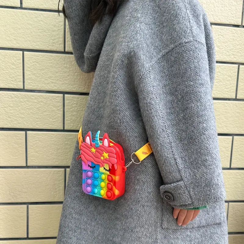 Pop It Unicorn Bag for Girls kids bags