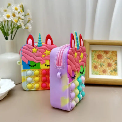 Pop It Unicorn Bag for Girls kids bags