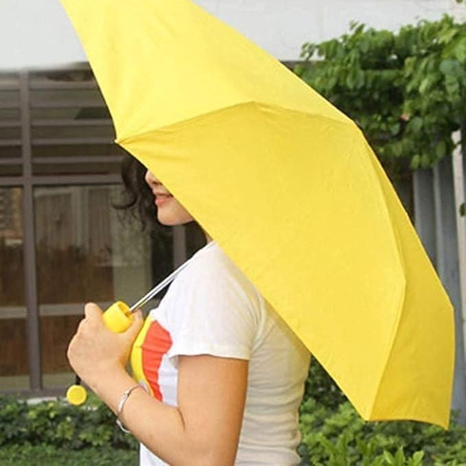 Portable Banana Shaped Rain And UV Protector Umbrella