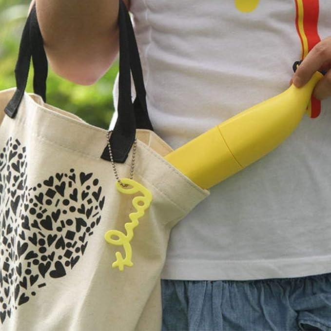 Portable Banana Shaped Rain And UV Protector Umbrella