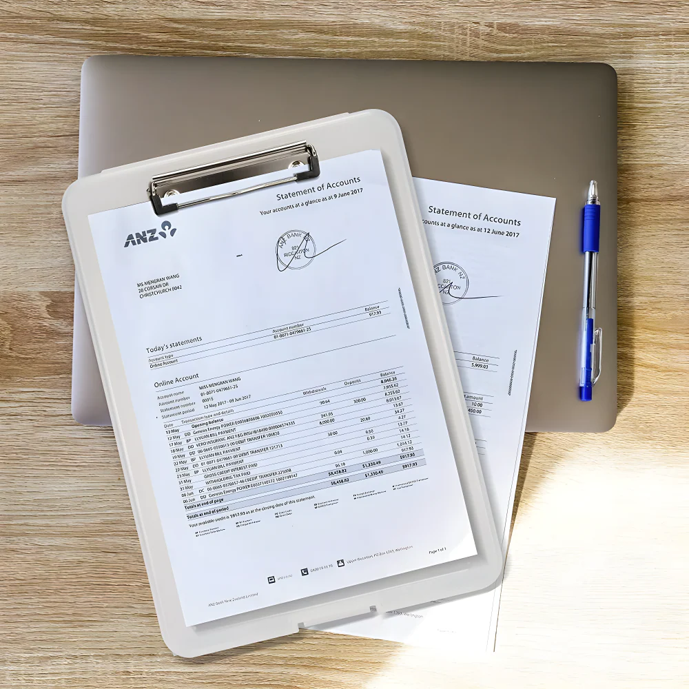 Portable Clipboard Storage File Home Accessories