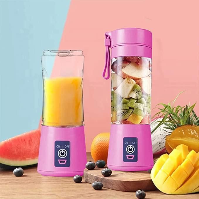 Portable Electric USB Juice Maker Bottle | Blender Grinder Mixer | Rechargeable Bottle with 6 Blades With Magnate 1