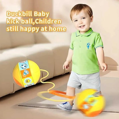 Portable Foldable Colorful Flash Wheel Swing Ball kids activiy