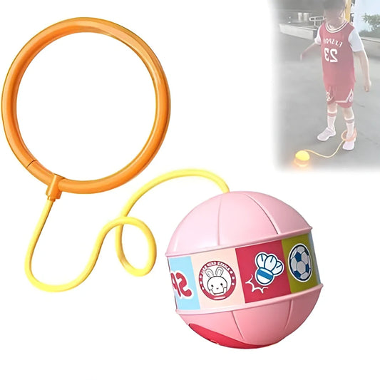 Portable Foldable Colorful Flash Wheel Swing Ball kids activiy