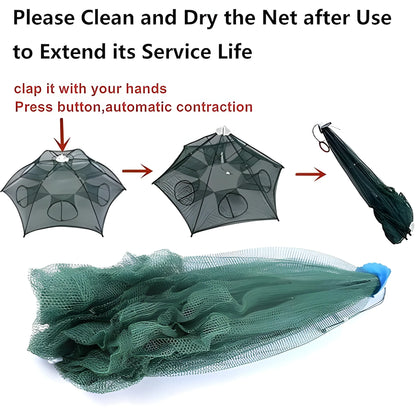 Portable Folding Fishing Net
