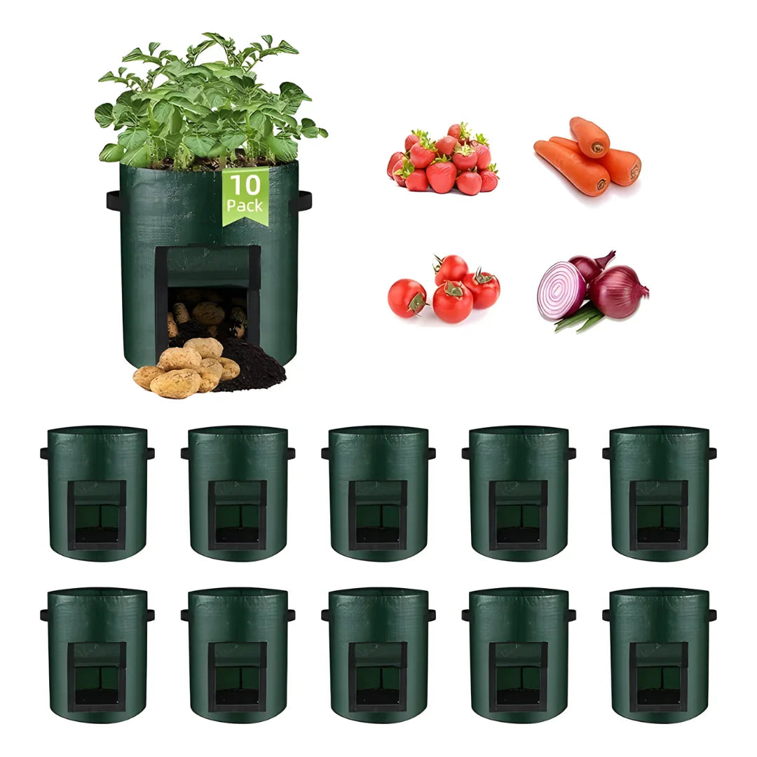 Potato Grow Bag with Harvest Window for Root Vegetables
