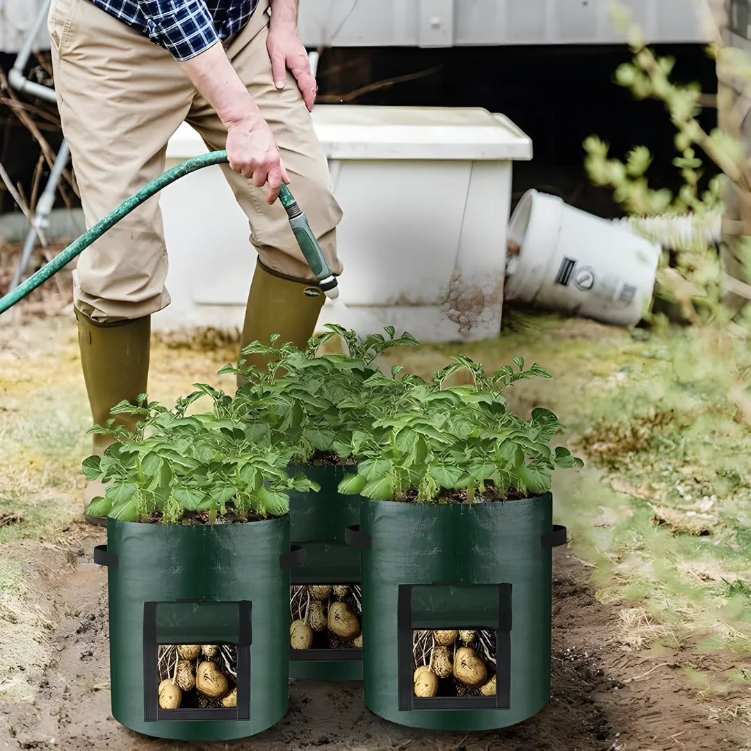 Potato Grow Bag with Harvest Window for Root Vegetables