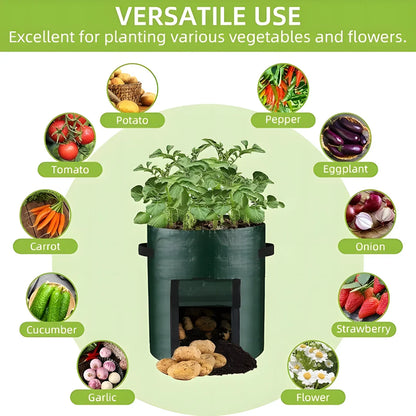 Potato Grow Bag with Harvest Window for Root Vegetables