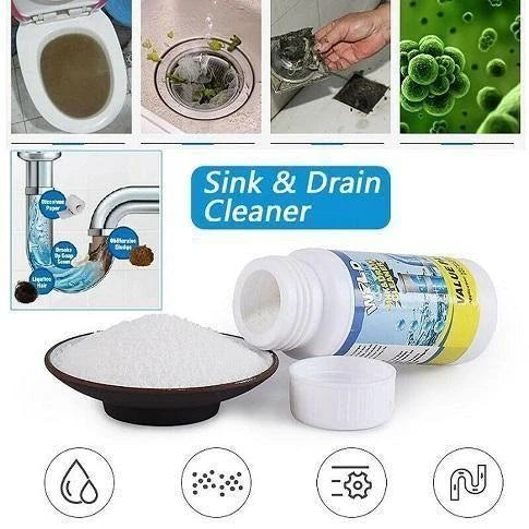 Powerful Drain Blockage Cleaner Sink Home & Kitchen