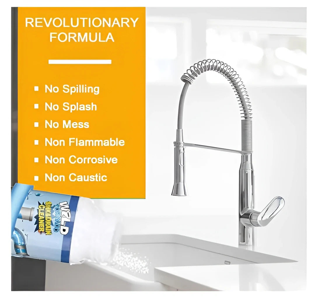 Powerful Drain Blockage Cleaner Sink Home & Kitchen