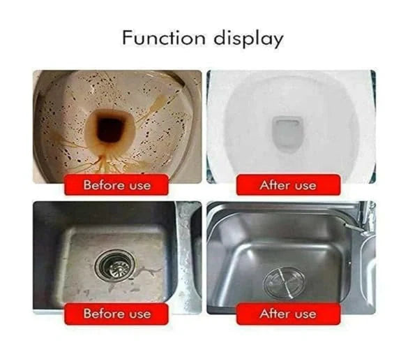 Powerful Drain Blockage Cleaner Sink Home & Kitchen