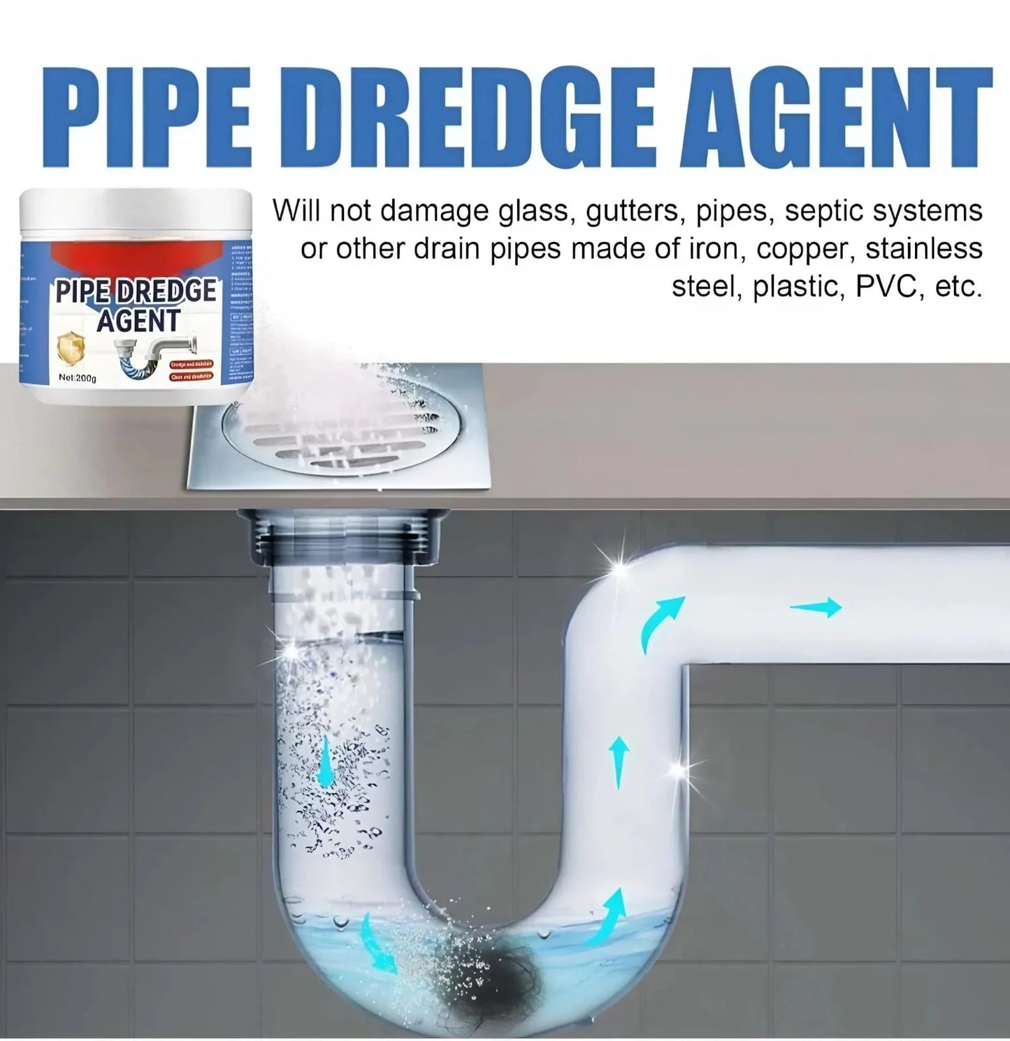 Powerful Drain Cleaner Powder