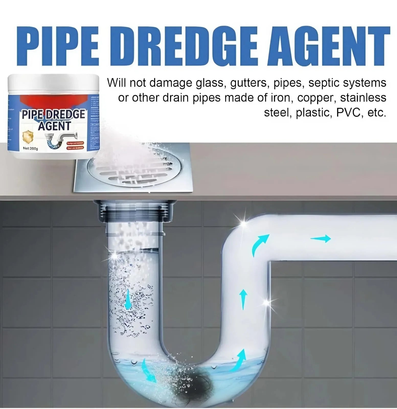 Powerful Drain Cleaner Powder