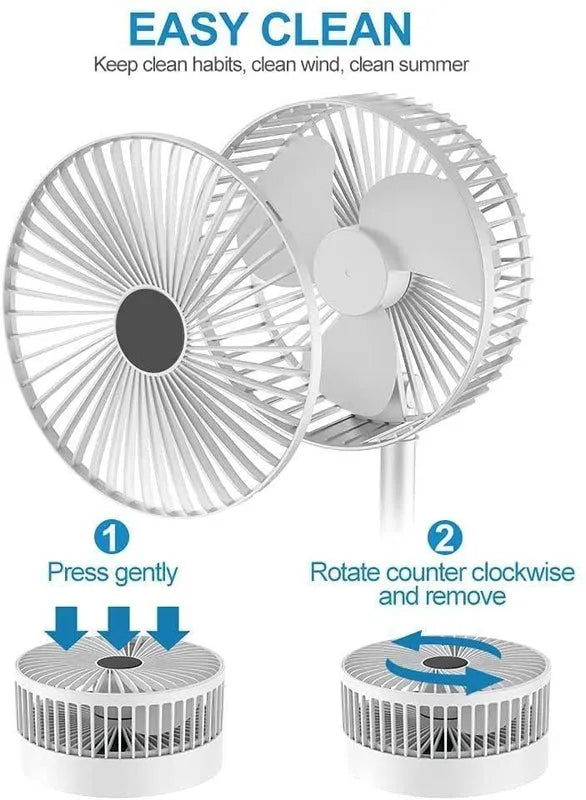 Powerful Rechargeable High Speed Table Desk Fan Electronics