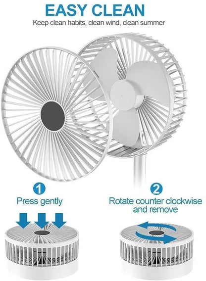 Powerful Rechargeable High Speed Table Desk Fan Electronics