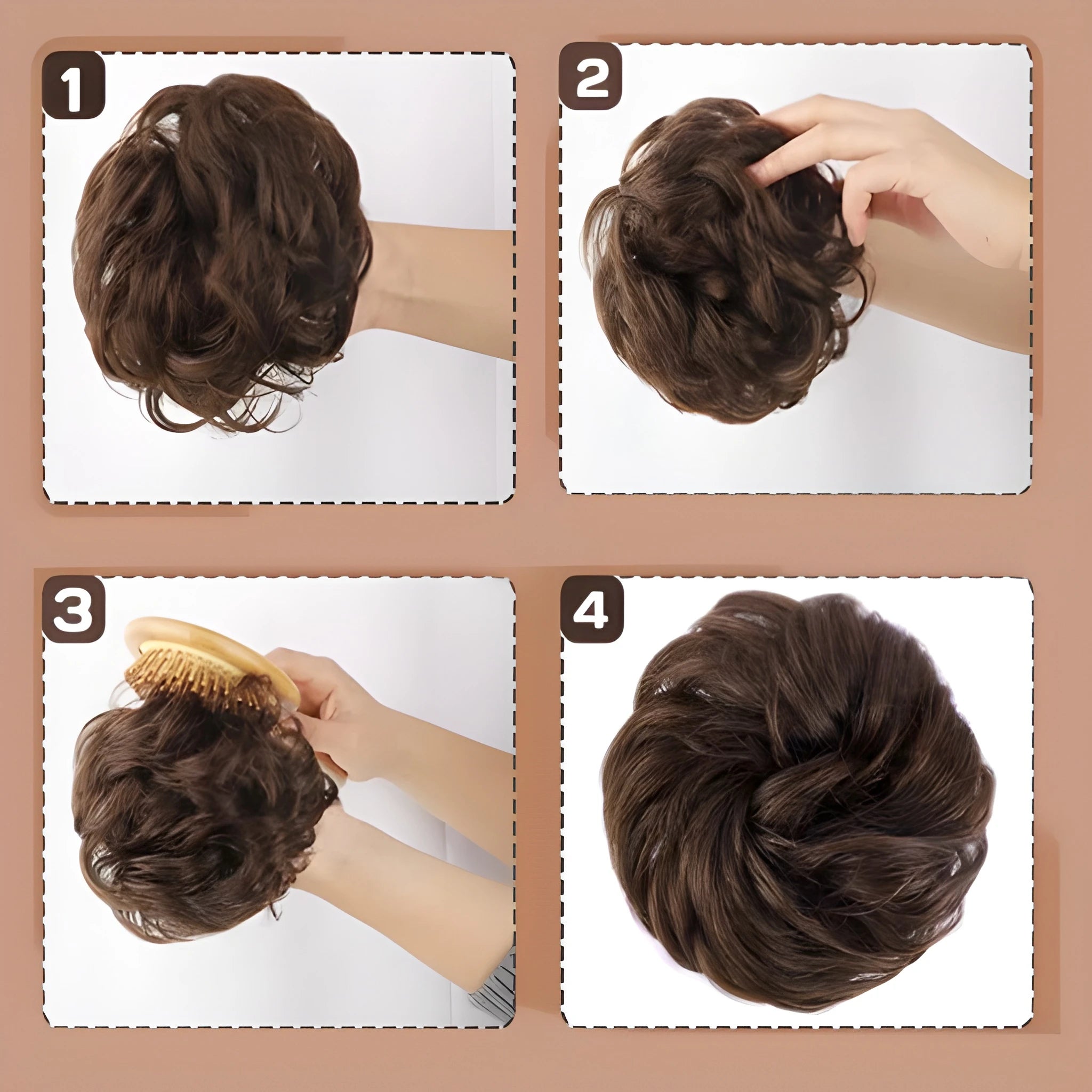 Elastic Hair Bun Pack