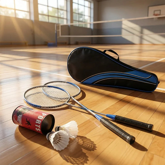 Best premium badminton set with 2 rackets & shuttlecocks - racket sets | 2026 | fast shipping