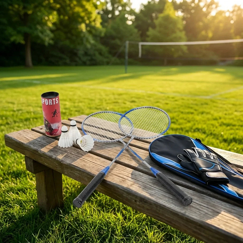 Best premium badminton set with 2 rackets & shuttlecocks - racket sets | 2026 | fast shipping