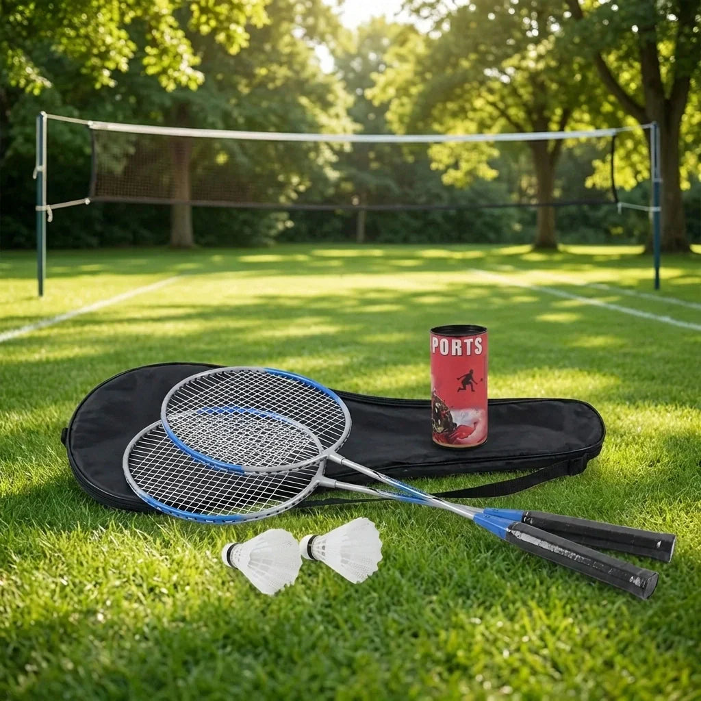 Best premium badminton set with 2 rackets & shuttlecocks - racket sets | 2026 | fast shipping
