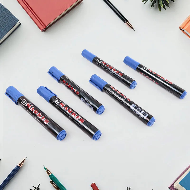 Best premium permanent blue marker pen (12 pc) - markers | 2025 | fast shipping