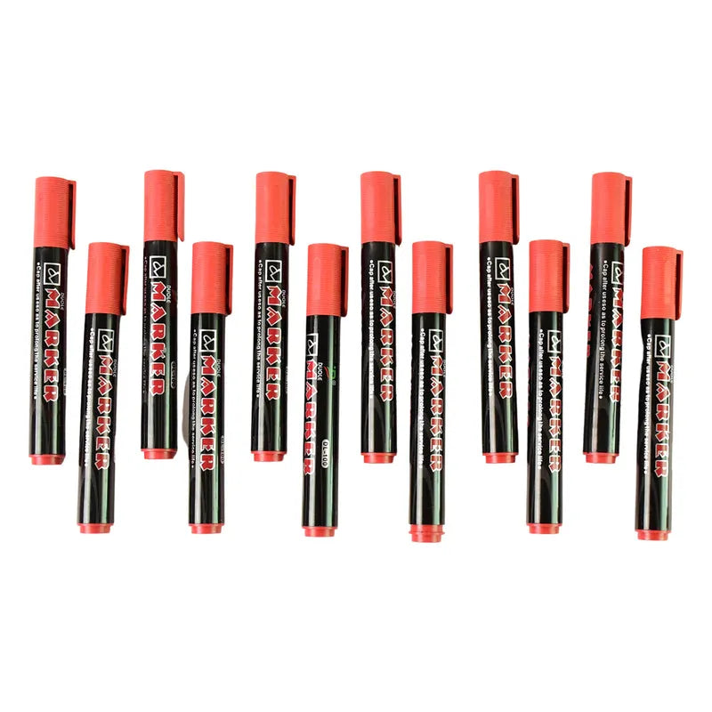Best premium permanent red marker pen (12pcs) - markers | 2025 | fast shipping