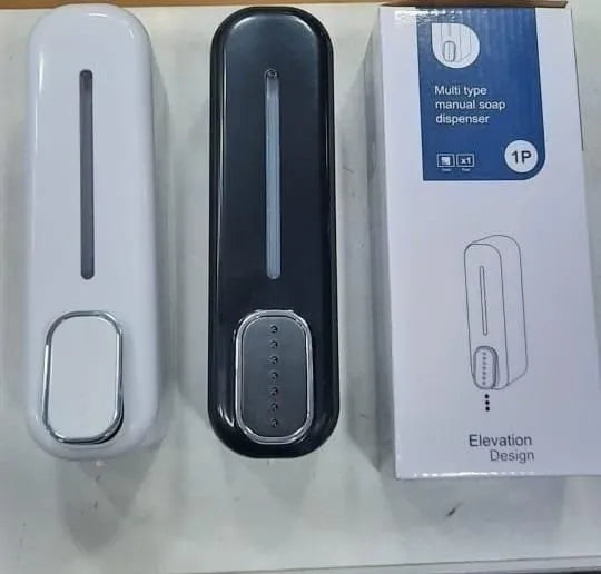 Press Wall Mounted Dispenser Soap Manual (Pack of 2) bathroom