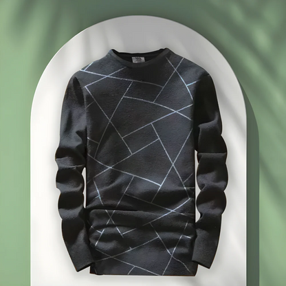 Printed Black Cotton Tee clothing