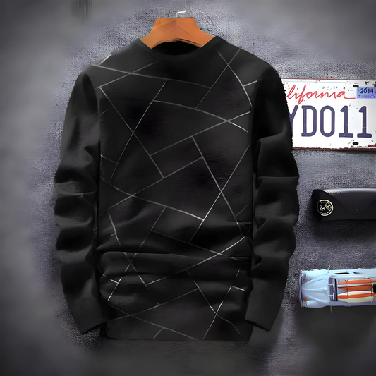 Printed Black Cotton Tee clothing