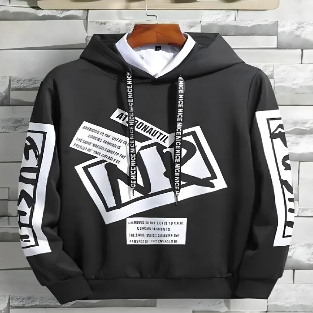 Printed Hooded Tee clothing