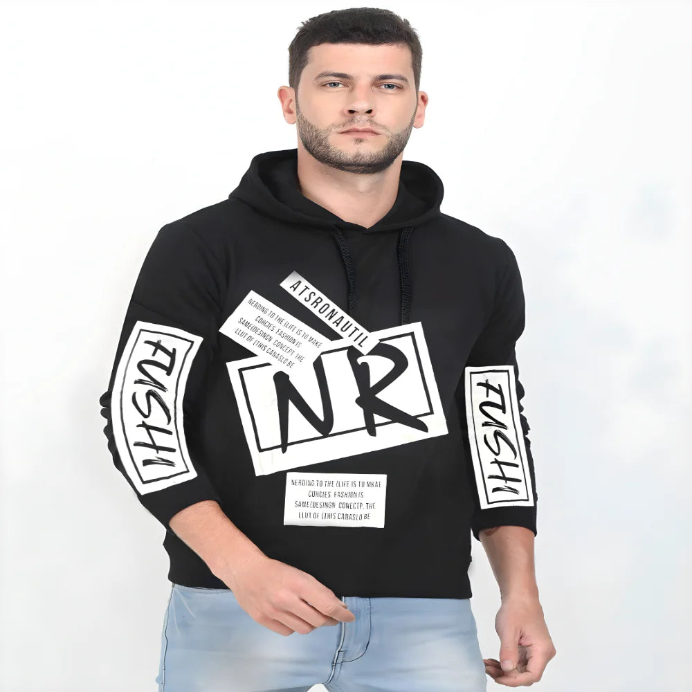 Printed Hooded Tee clothing