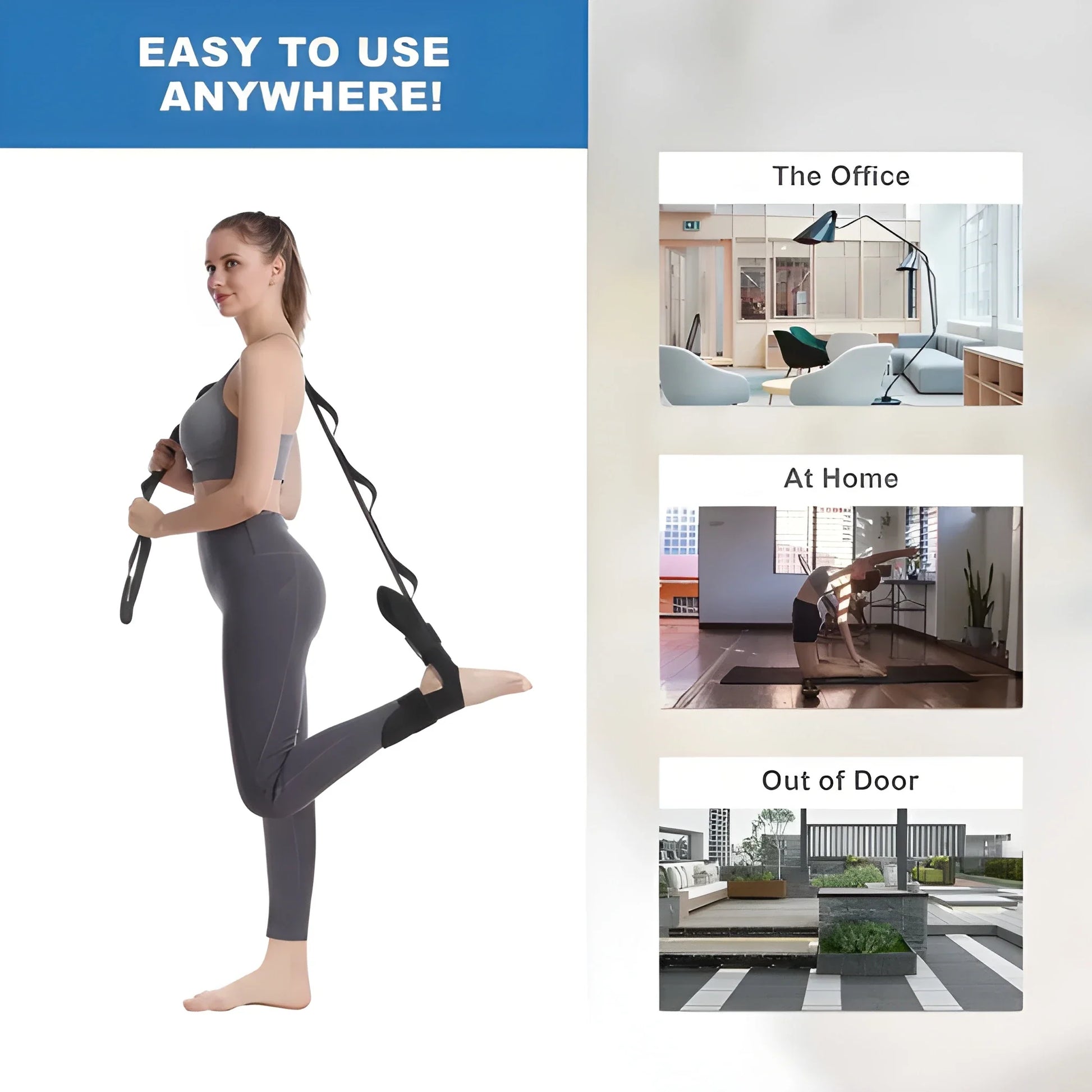 Pro Yoga Stretching Belt