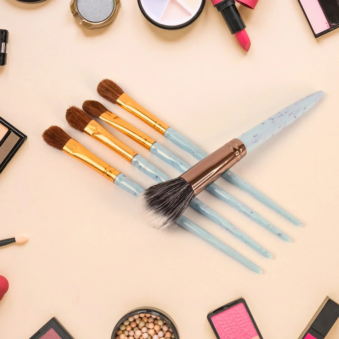 Best professional 5-piece makeup brush set - brushes | 2025 | fast shipping