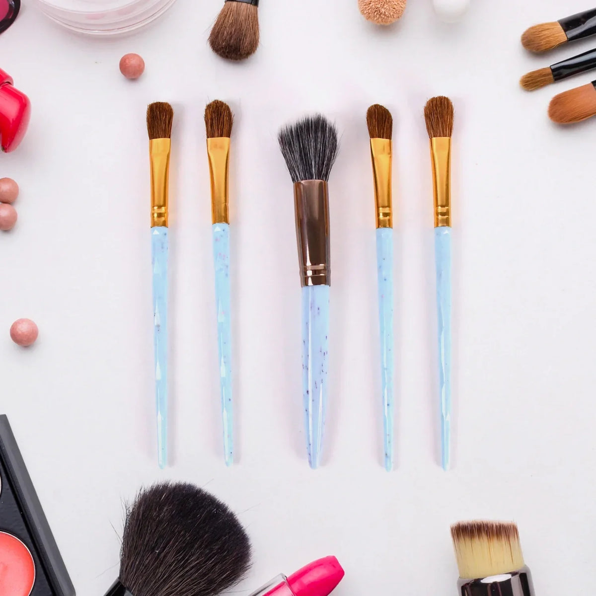 Best professional 5-piece makeup brush set - brushes | 2025 | fast shipping