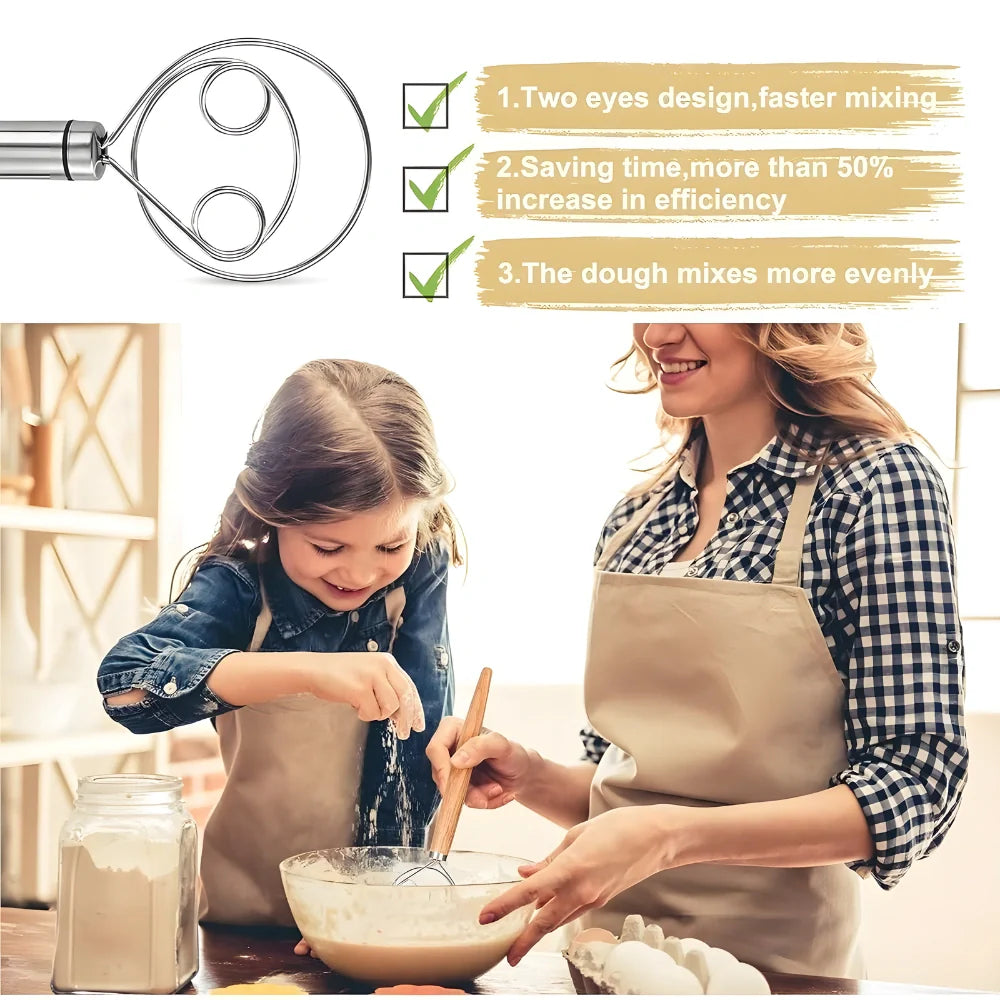 Professional Danish Dough Whisk